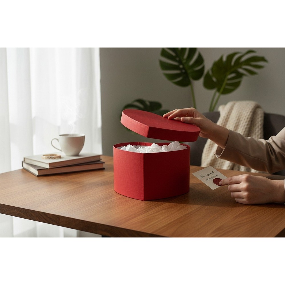 Spritz Heart Shaped Box Unisex OS Red NWT Valentine Decorative Gift Box